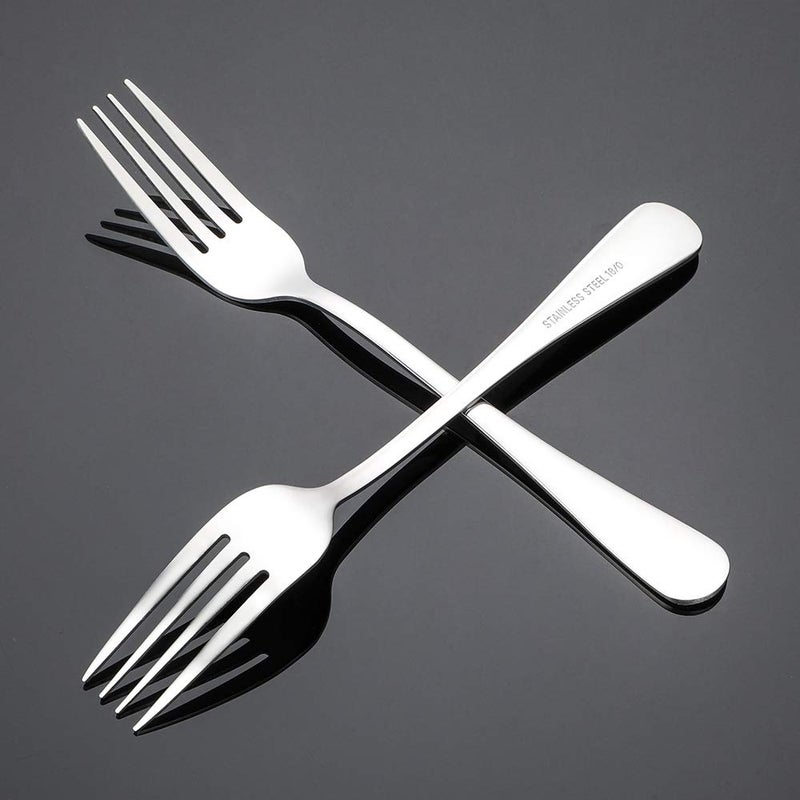 Briout Silverware, Dinner Fork 8 Inches, Forks Set of 12 Premium Food Grade Stainless Steel Forks for Home Kitchen Party Restaurant, Mirror Polished Dishwasher Safe - Image 3